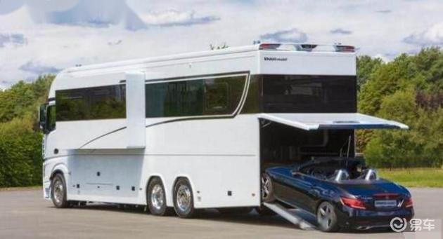 奔驰Actros房车 1280万 12米巨型房车_奔驰122房车报价及图片_艾尔森房车公司 奔驰Actros移动别墅 11980mm车身尺寸