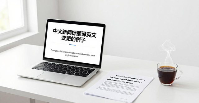 英语新闻标题翻译研究