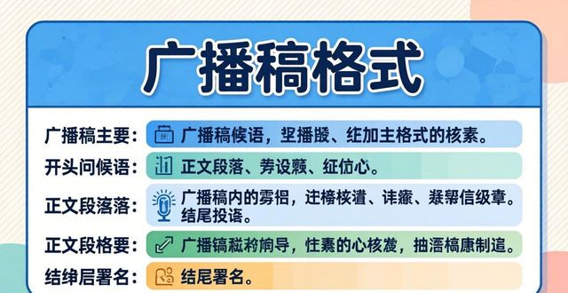 广播新闻格式