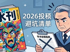 水刊、套刊、假刊一眼识别！2026投稿避坑清单