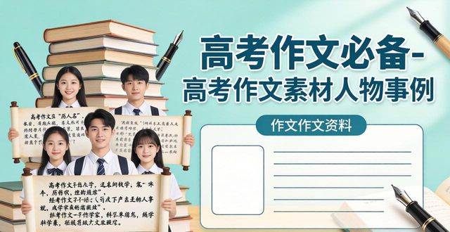 2026年高考作文热点人物素材集锦