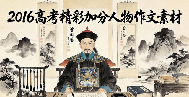 2026年高考作文热点人物素材集锦