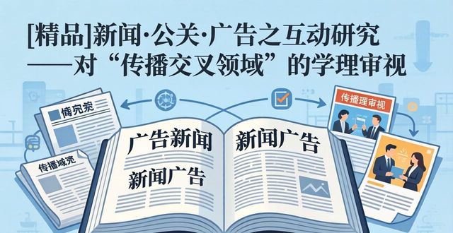 新闻公关广告之互动研究:对传播交叉领域的学理审视