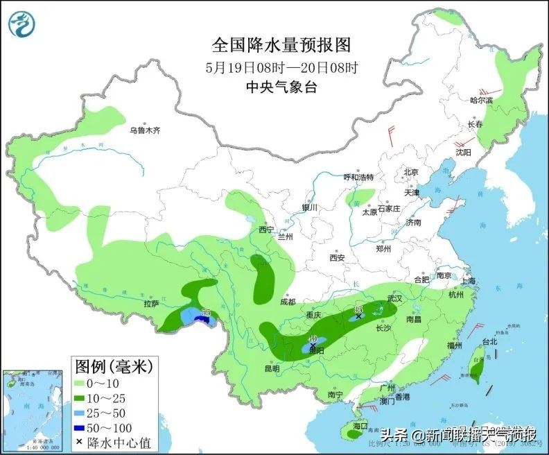 新闻联播天气预报图片