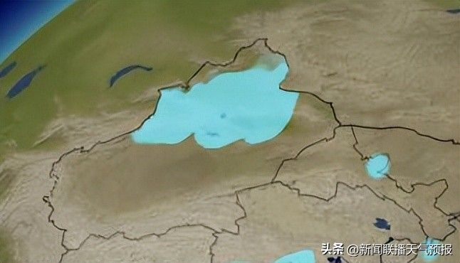 新闻联播天气预报图片
