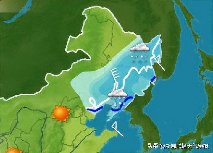 新闻联播天气预报图片