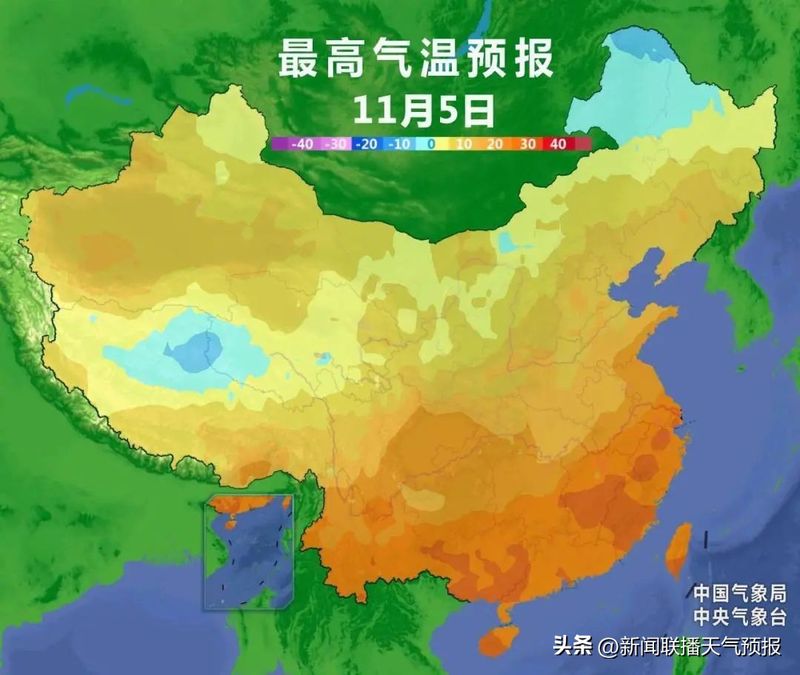 新闻联播天气预报图片