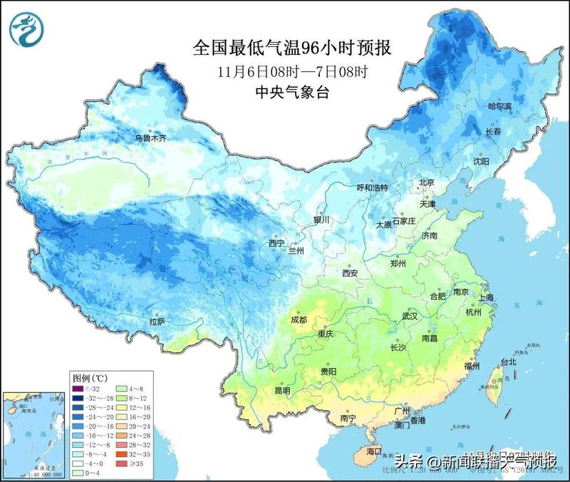 新闻联播天气预报图片