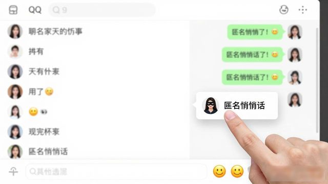 qq好友匿名消息怎么发