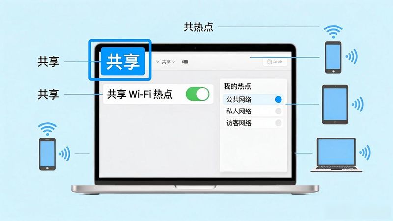 mac 分享热点