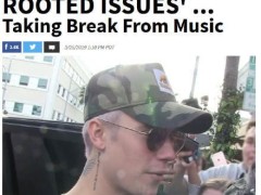 贾斯汀比伯宣布暂停事业，正做自我改造，粉丝：等你回来