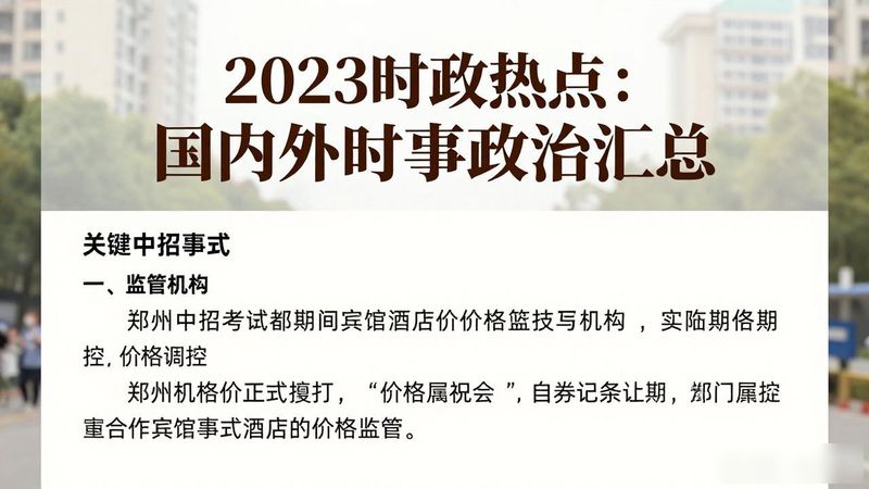 2026时事热点素材