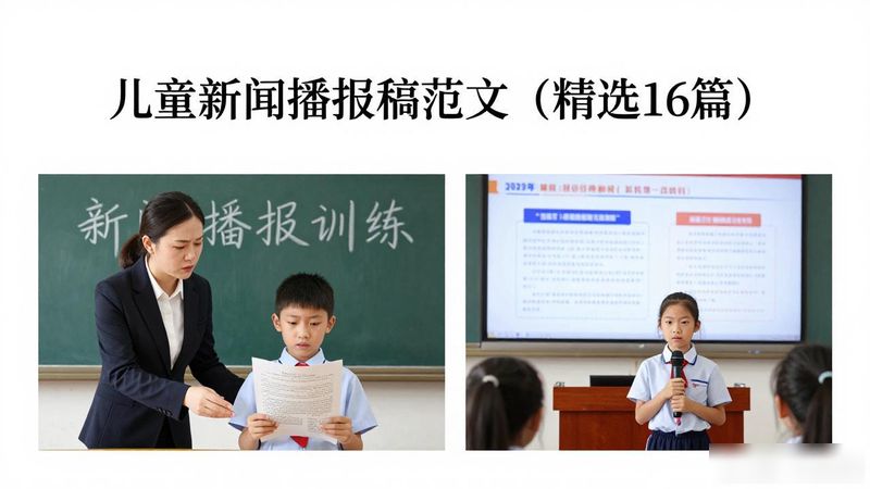 少儿新闻播报稿