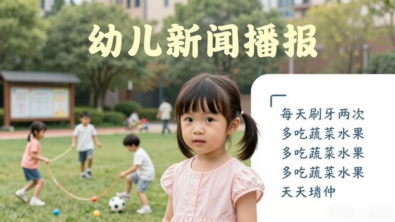 幼儿园新闻小主播内容