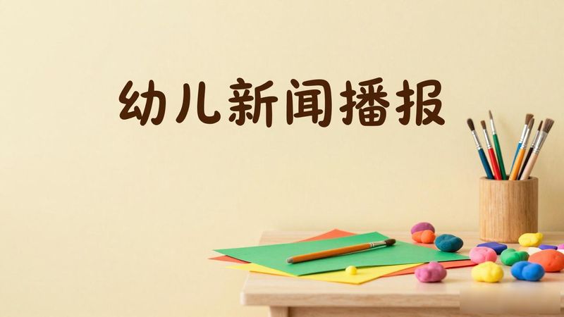 幼儿园新闻小主播内容
