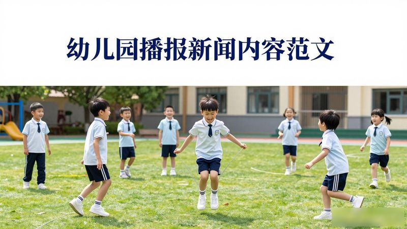 幼儿园新闻小主播内容