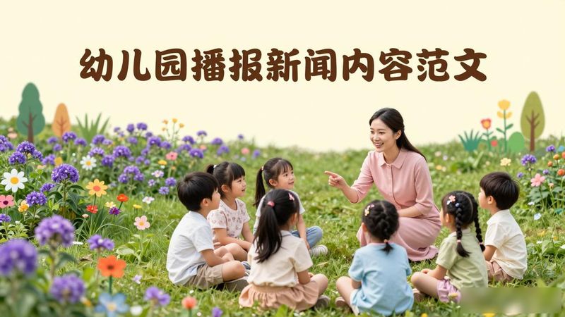 幼儿园新闻小主播内容