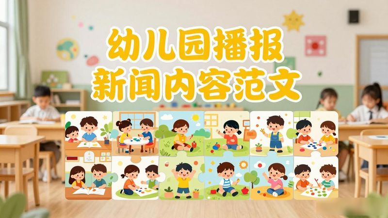 幼儿园新闻小主播内容