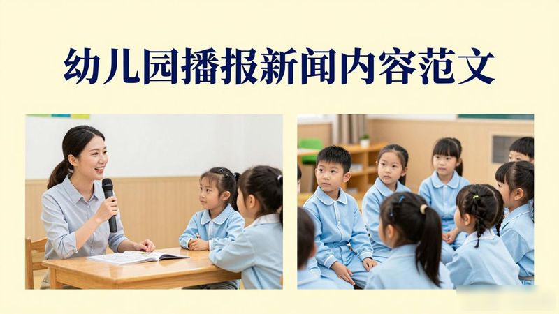幼儿园新闻小主播内容
