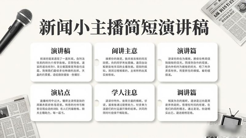 幼儿园新闻小主播内容