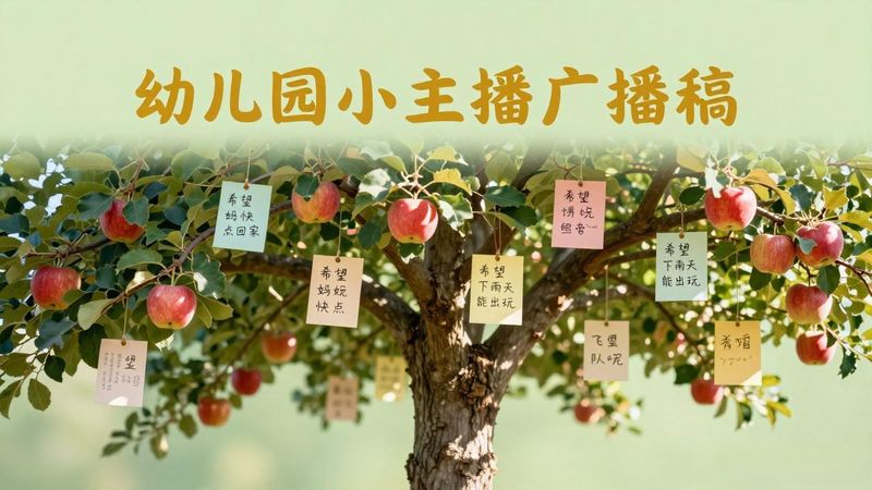 幼儿园新闻小主播内容