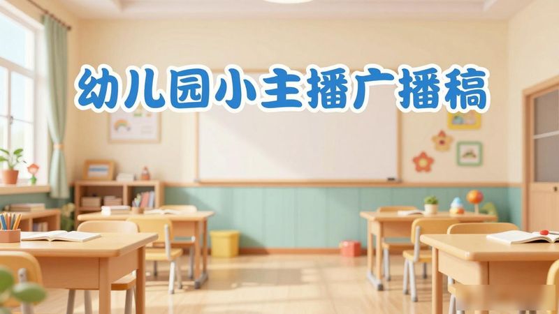 幼儿园新闻小主播内容