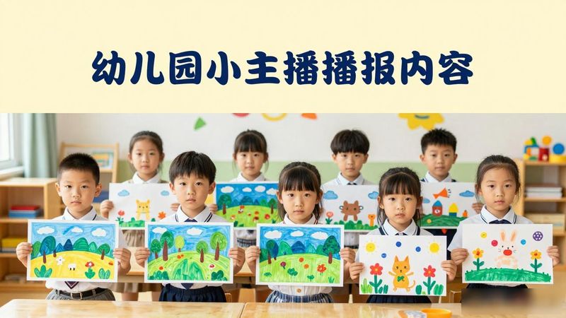 幼儿园新闻小主播内容