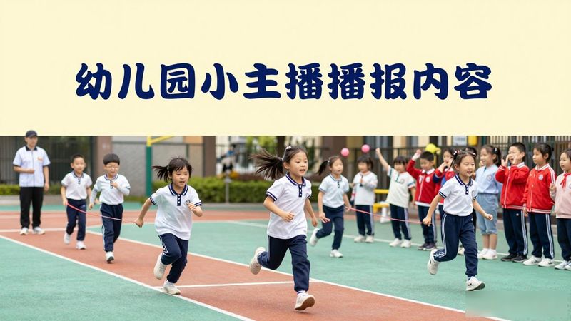 幼儿园新闻小主播内容
