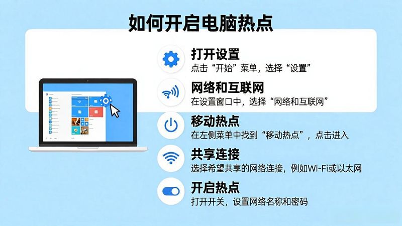 电脑怎么设置热点