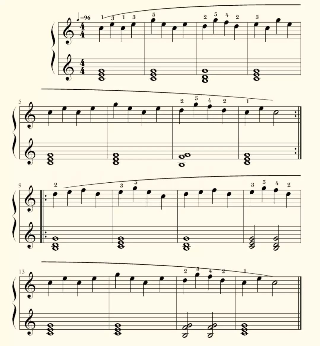 【每日美听】车尔尼599钢琴初步教程第11-12课(附音频、视频、琴谱外加讲解)(图6) 车尔尼钢琴初步教程599_车尼尔599钢琴谱_钢琴车尼尔59916条