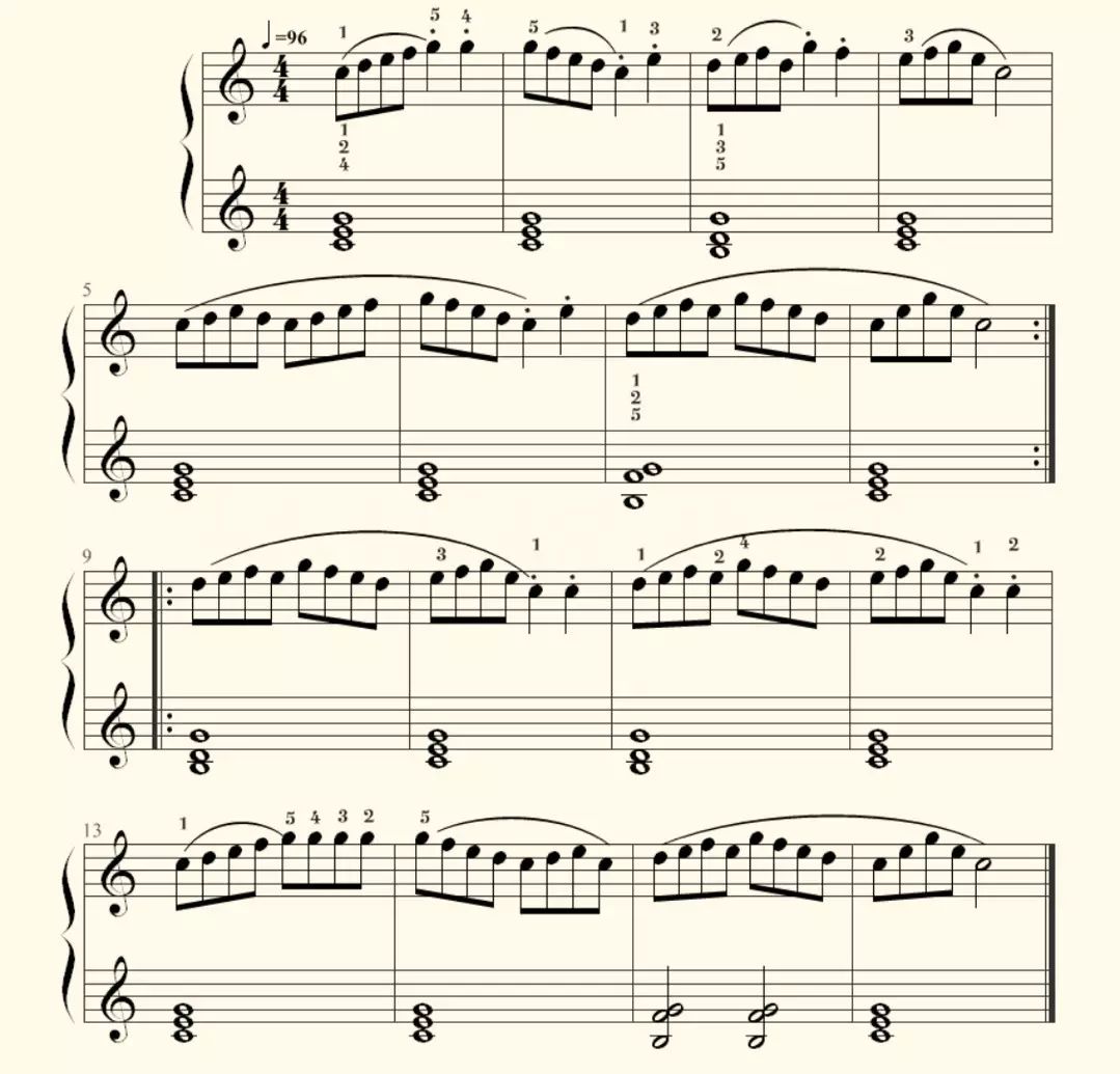 【每日美听】车尔尼599钢琴初步教程第11-12课(附音频、视频、琴谱外加讲解)(图7) 车尼尔599钢琴谱_钢琴车尼尔59916条_车尔尼钢琴初步教程599