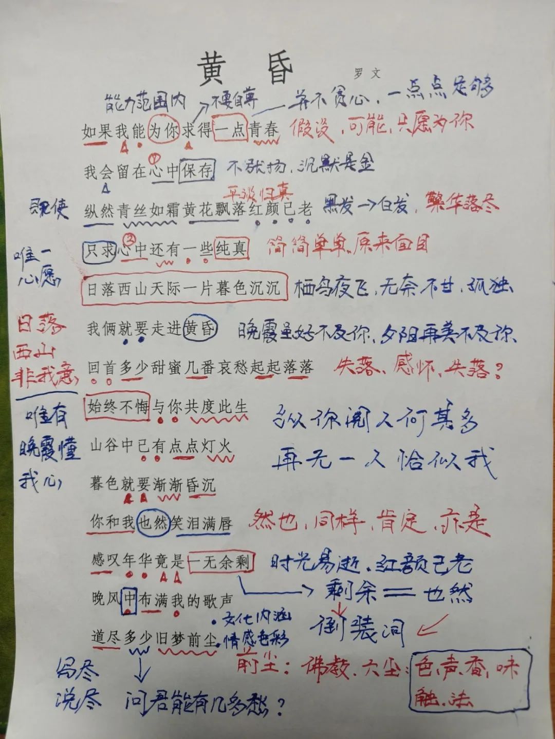 日落西山天际一片暮色沉沉 罗文《黄昏》歌曲欣赏(上篇)(图10) 注解 1.jpg