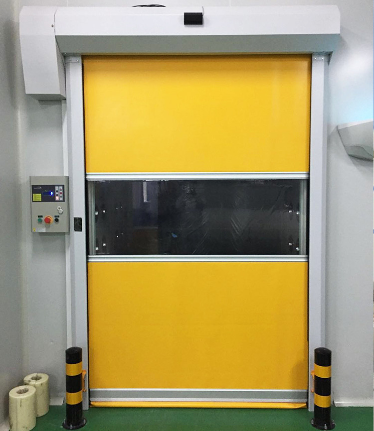 PVC快速卷帘门自动升降卷闸门电动感应门工业硬质堆积快速门定制(图7)