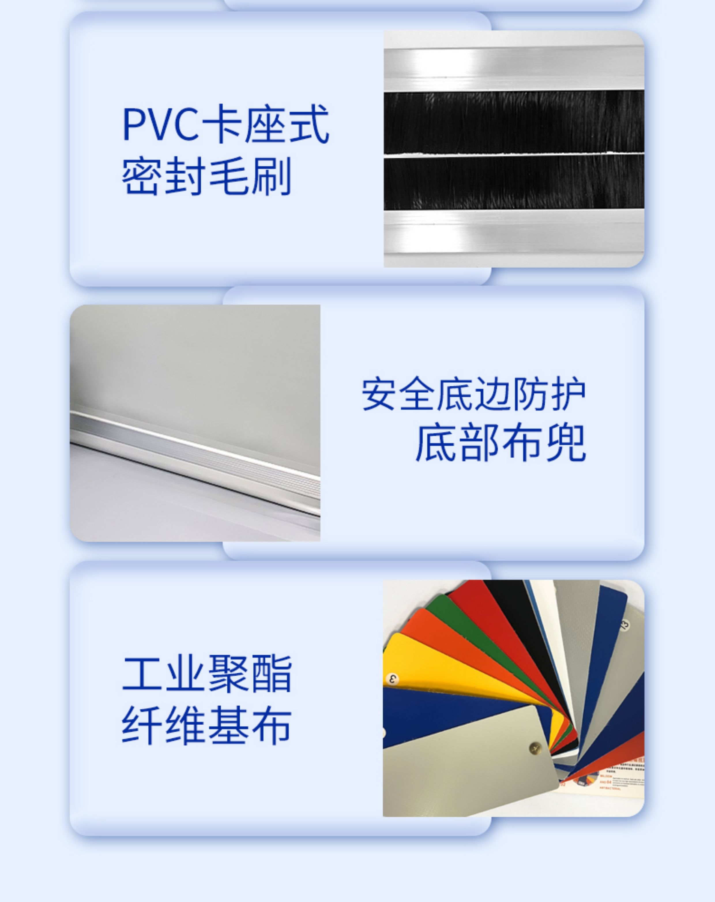 PVC快速卷帘门自动雷达感应升降门可包安装无尘净化车间PVC快速门(图7)