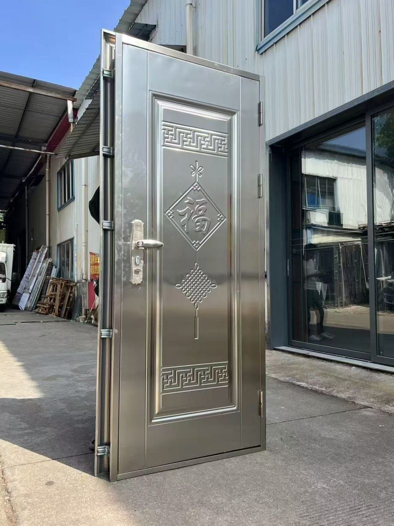 【限时特价】304不锈钢单门进户防盗门阳台门出租房门农村入户门(图12)