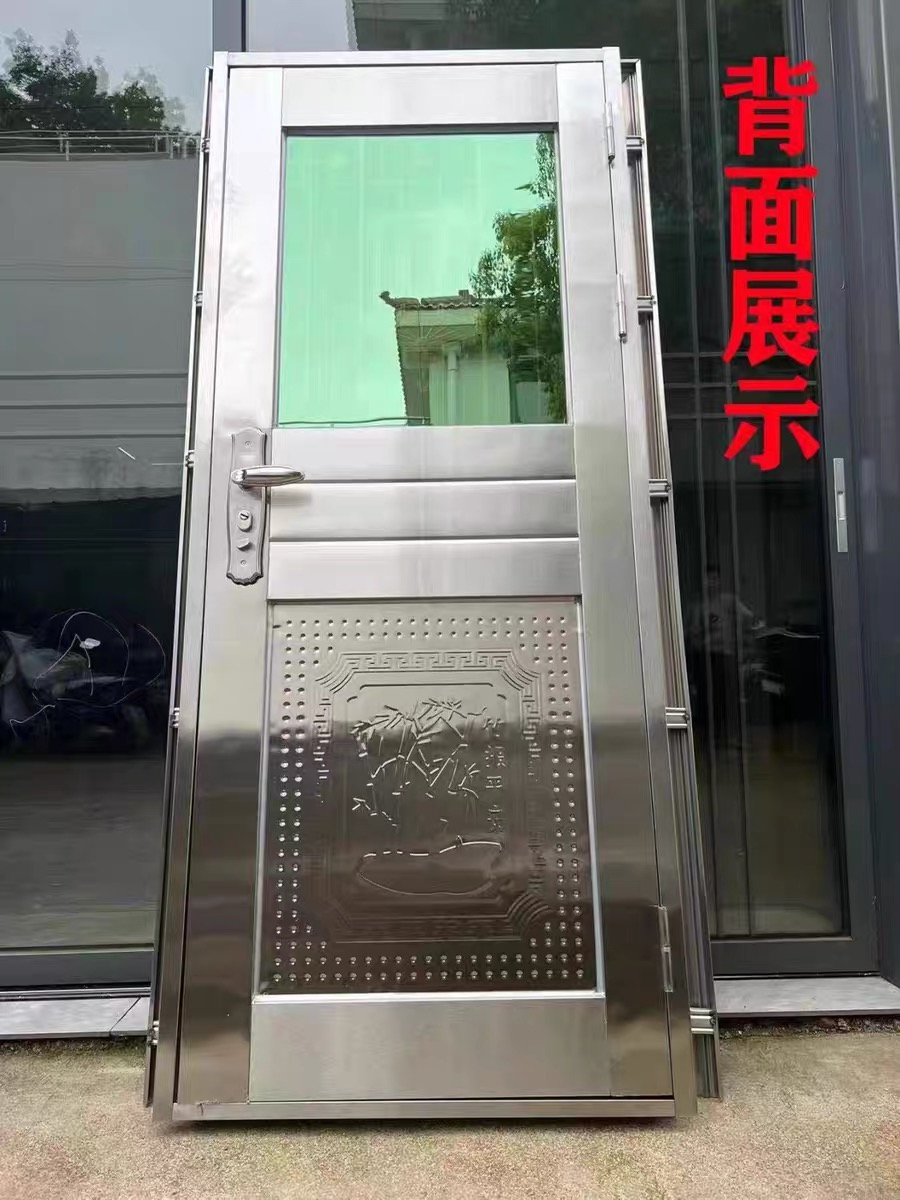 【农村送到家】正宗304不锈钢防盗门加厚农村自建房入户门阳台门(图9)