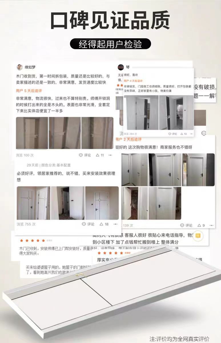定制免漆门卧室门出租房简装办公室门酒店房间木门实木复合房门(图5)