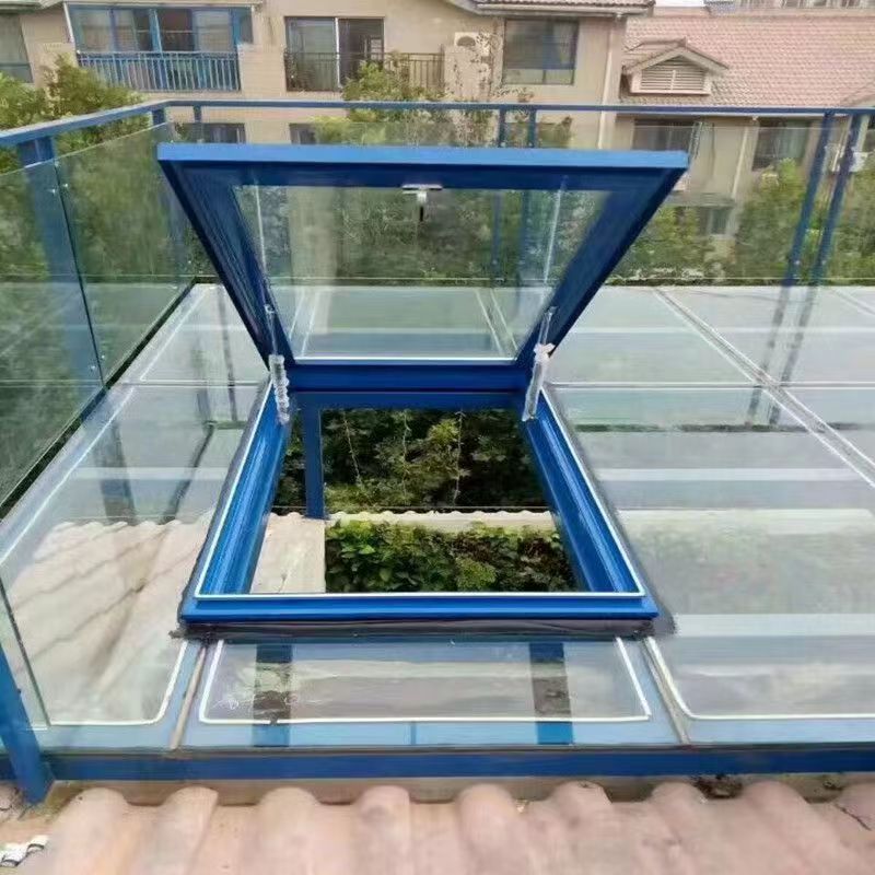 天台瓦片屋顶硫璃瓦加厚阁楼窗户斜顶伸缩式一整套总成手动天窗(图14)