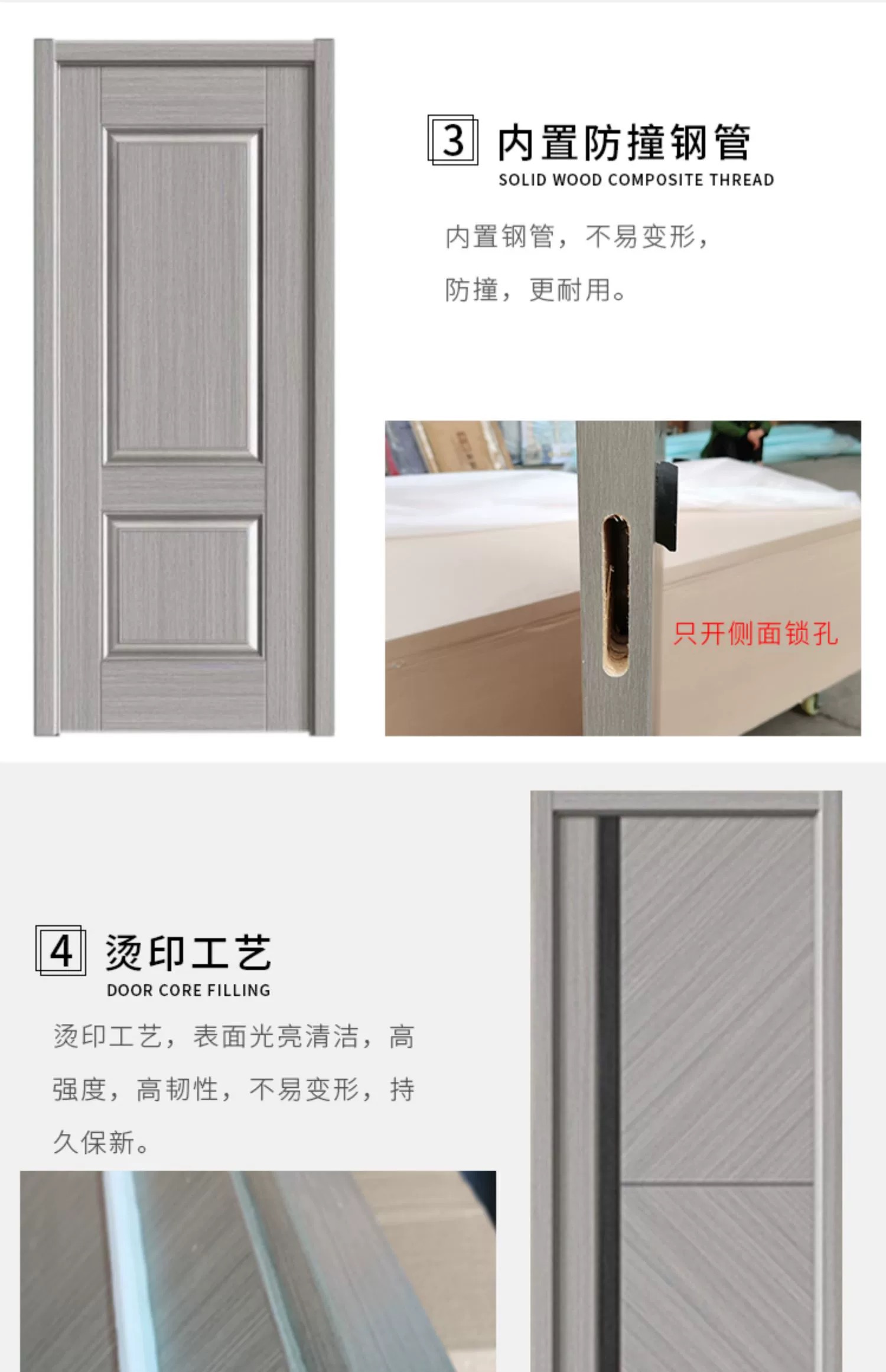 卧室门室内门家用房间门2025新款碳晶实木免漆门复合门全套定制(图5)