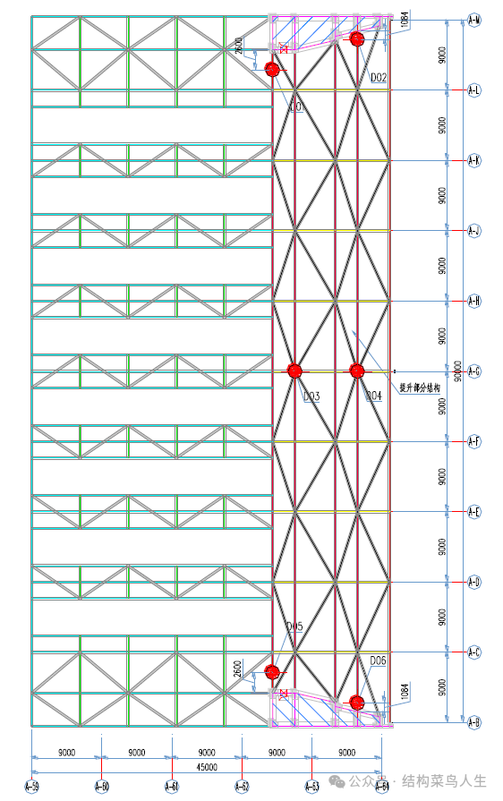 V80 大跨度钢结构安装工艺(三)整体提升(图8) 网架安装方案_网架的施工方案怎么写_方案网架安装规范