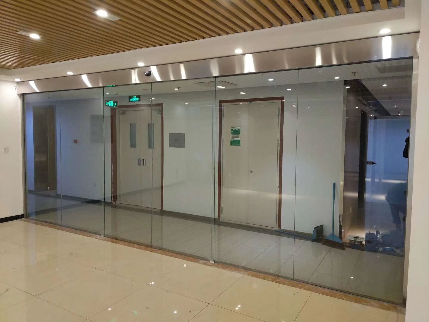 北京自动门机组感应玻璃平移门电动门无框门商场办公室自动门定制(图3)