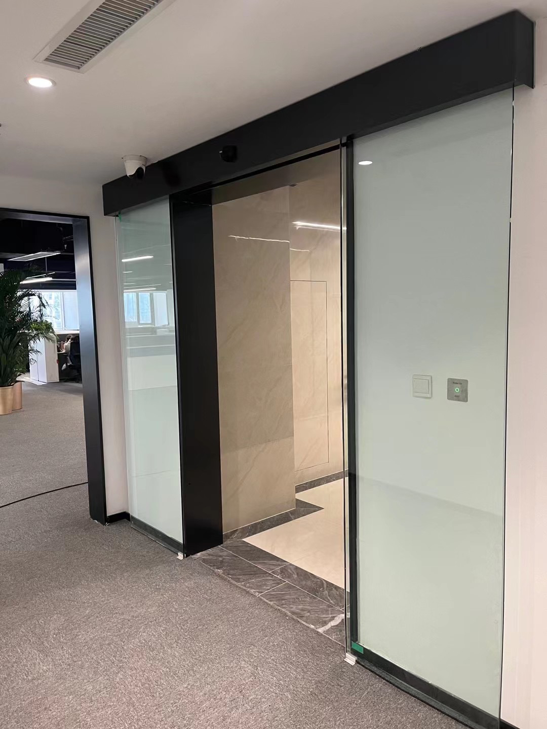 北京自动门机组感应玻璃平移门电动门无框门商场办公室自动门定制(图8)