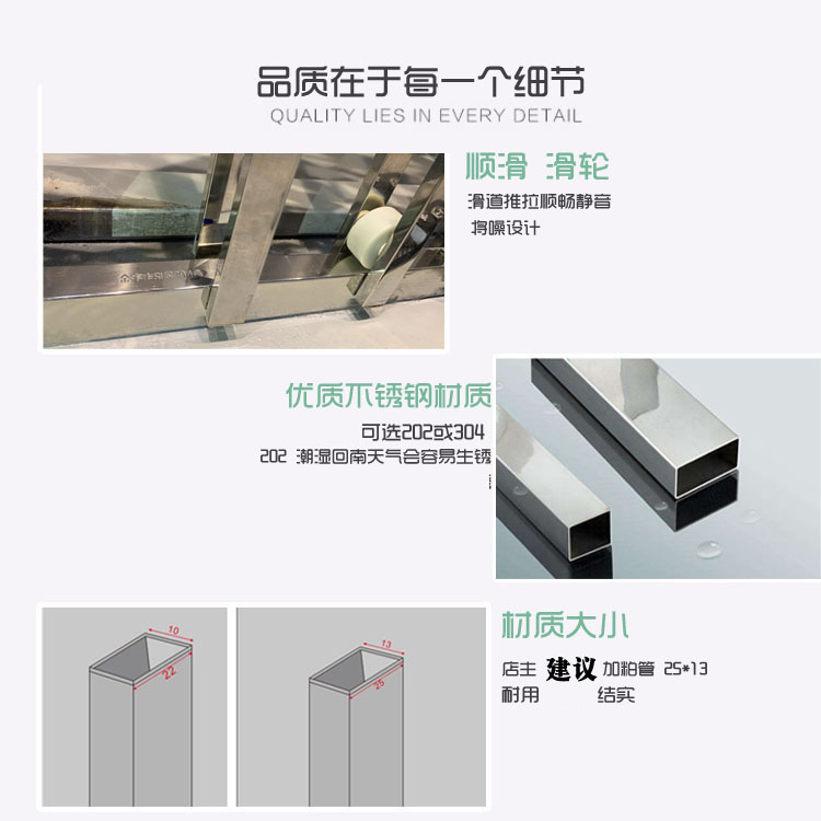 拉闸门铁闸门防盗伸缩门不锈钢折叠推拉门铝合金 铁闸门(图5)