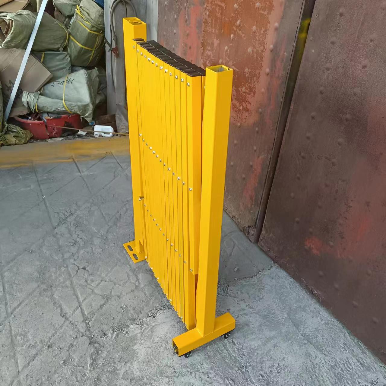 铁制伸缩推拉门护栏工厂工地单位学校小院庭院隔离防护安全简易门(图4)