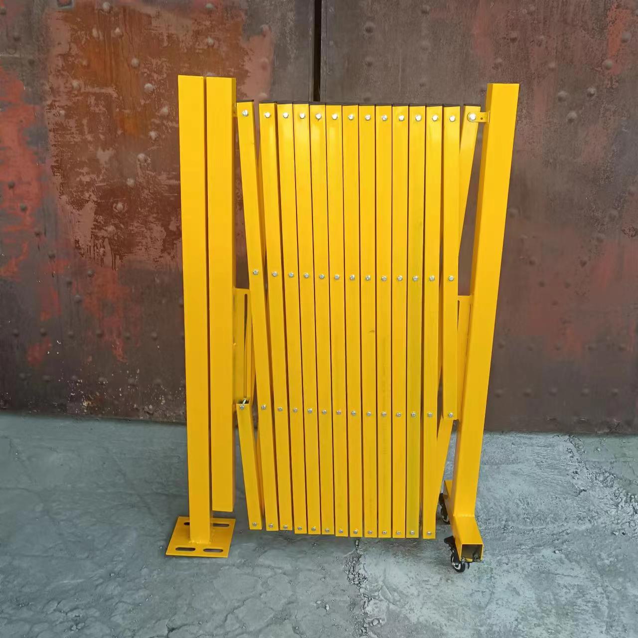 铁制伸缩推拉门护栏工厂工地单位学校小院庭院隔离防护安全简易门(图5)