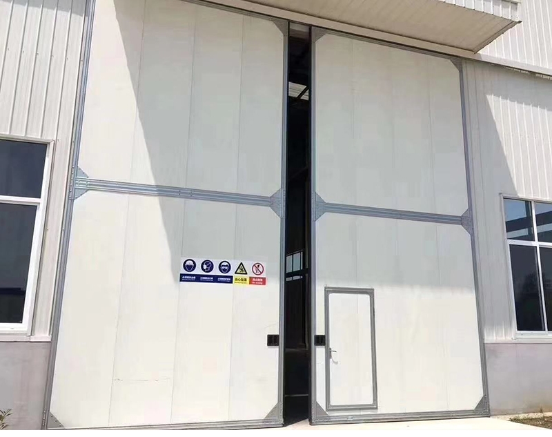 彩钢门岩棉工厂夹芯彩钢板电动门工业平开门定制工业门厂房铝合金(图11)