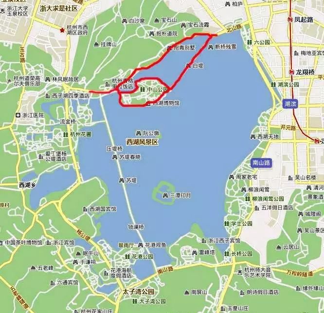 西湖线路旅游攻略_西湖旅游线路_西湖游玩线路