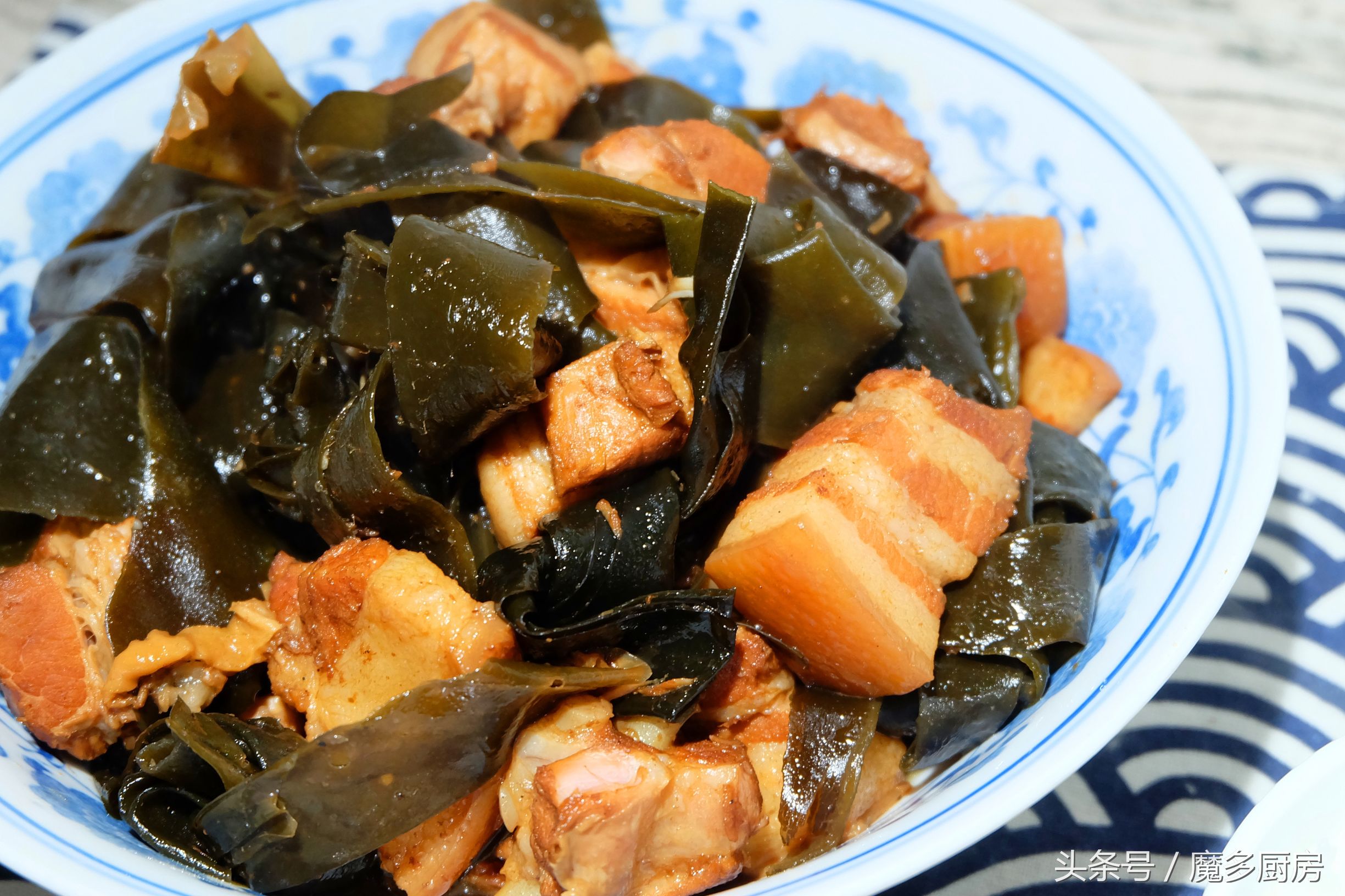 海带炖肉食谱_五花肉炖海带_素菜炖菜大全