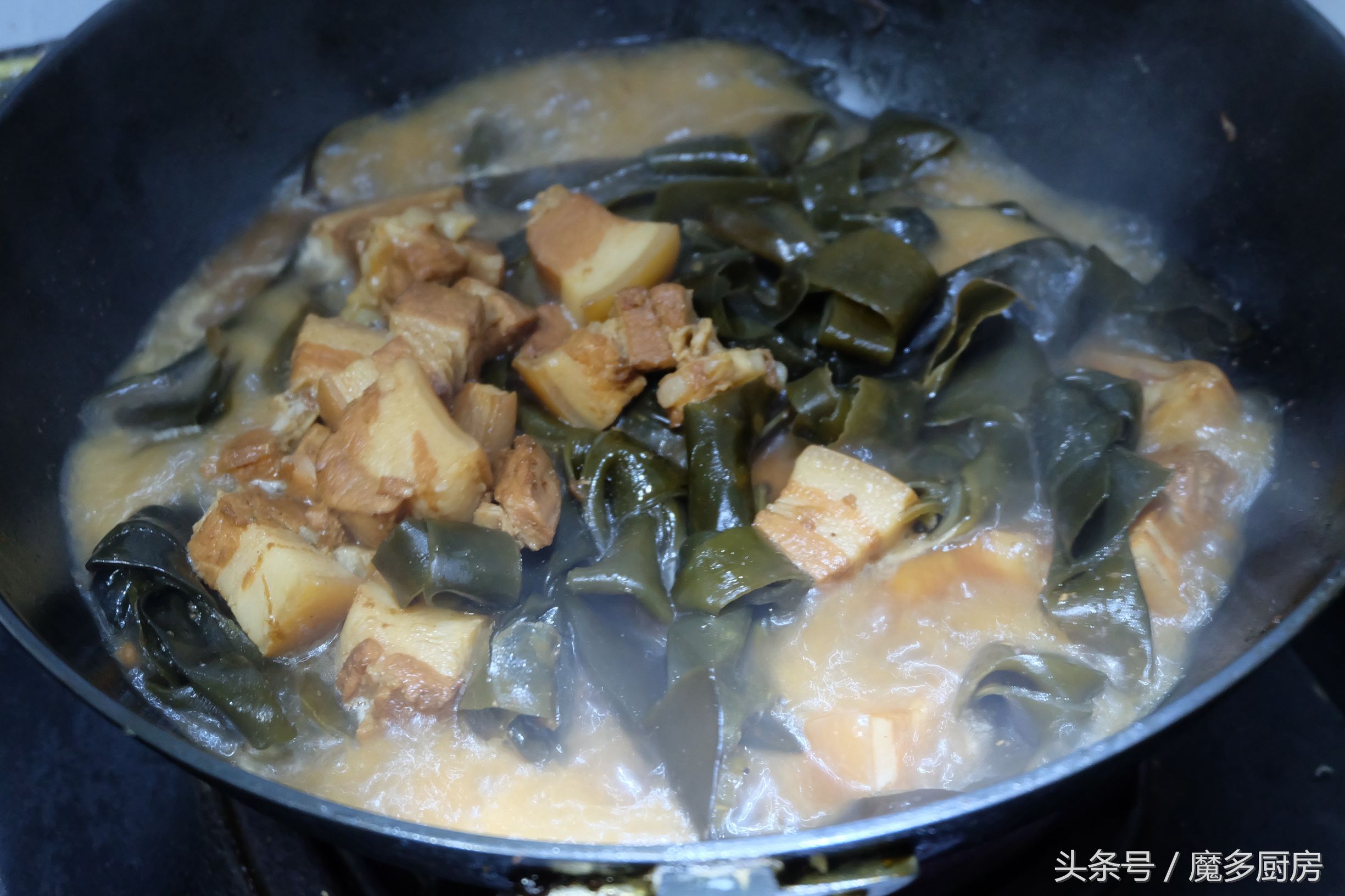 海带炖肉食谱_五花肉炖海带_素菜炖菜大全
