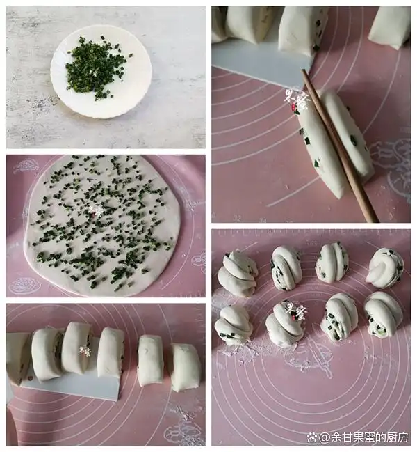 葱花卷做法教程_家庭面食制作_面食小吃的做法及图片